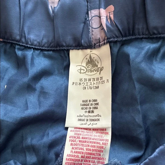 Disney 50th Anniversary PJ Bottoms with Pink Castle Print - Picture 3 of 6